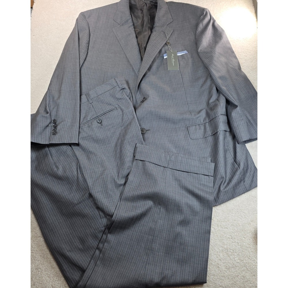 Daniel Cremieux 2-Piece Suit Mens 46R 41W Loro Piana Super 170s USA Made NWT